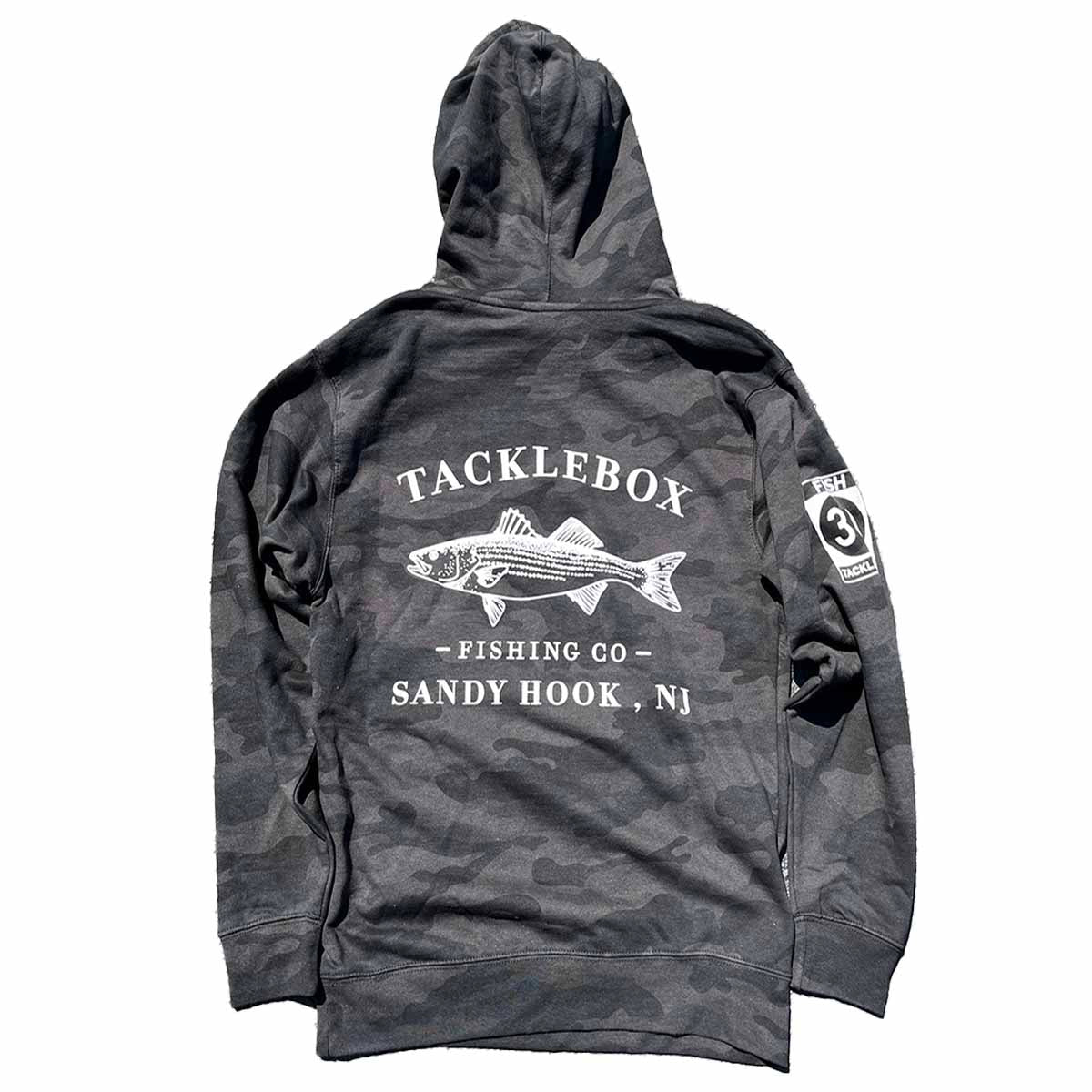 Tackle Box Fish 36 Hoodie - Black Camo
