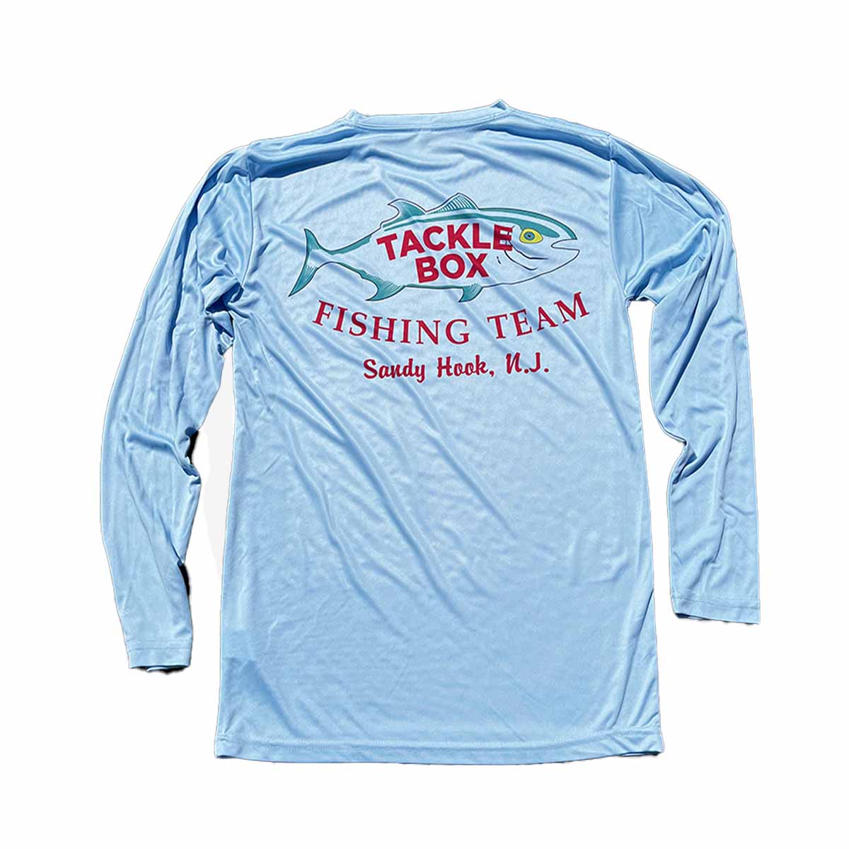 Tackle Box SPF Long Sleeve Retro Logo - Pale Blue