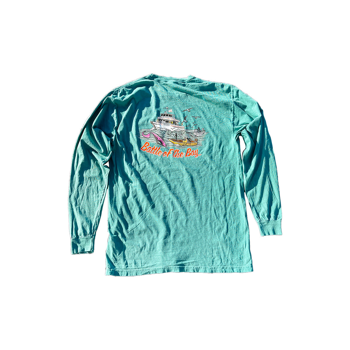Tackle Box x Fish, or Die Bait Co Battle of the Bay L/S Tee - Seafoam