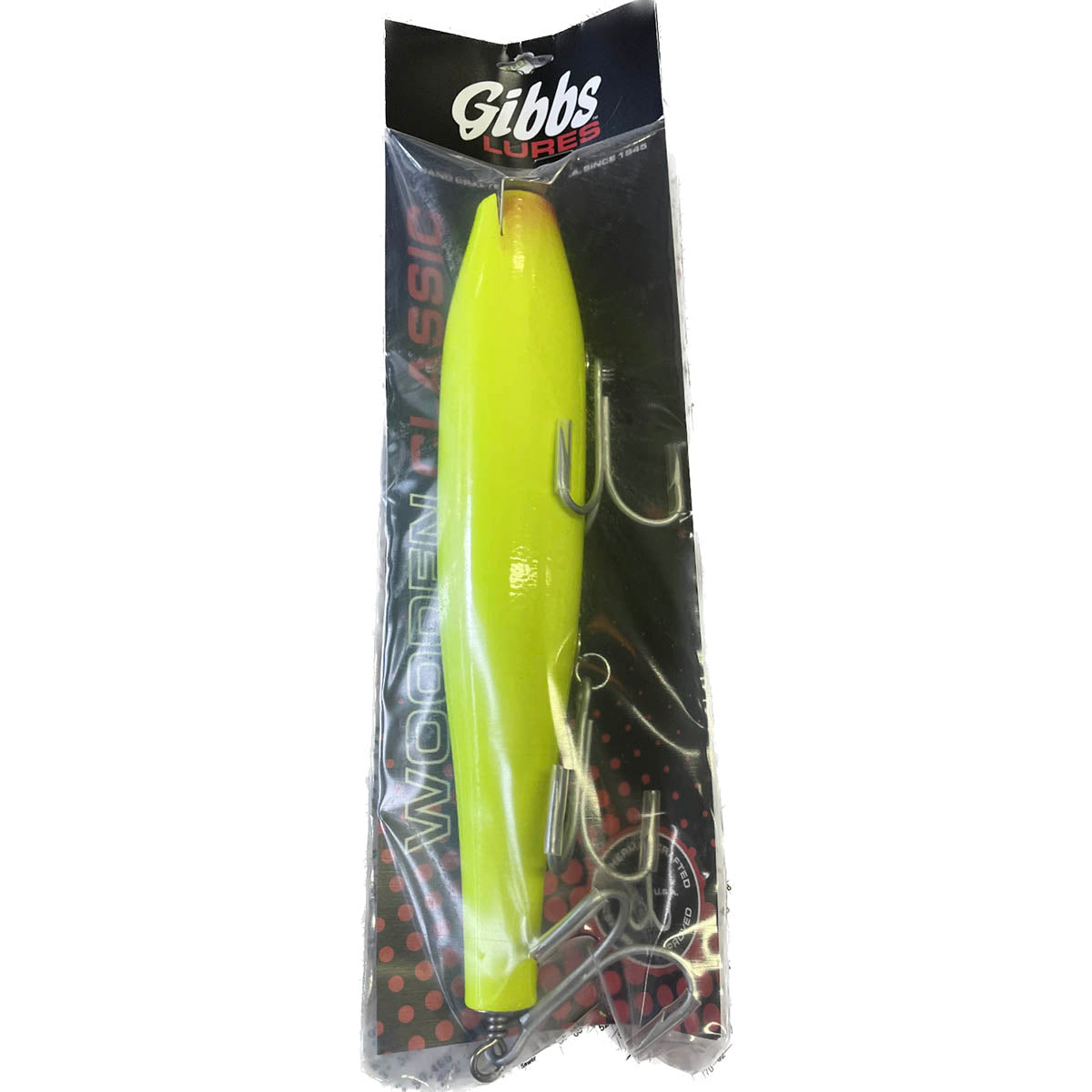 Tackle Box x Gibbs Wooden Classic Troller 3 oz - Chartreuse