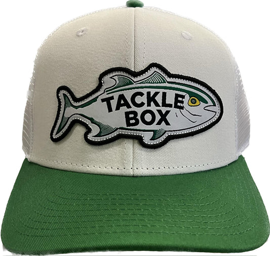 Tackle Box Retro Fish Hat - Kelly Green / White
