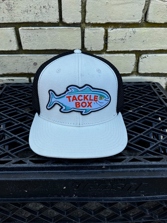 Tackle Box Retro Fish Hat - White / Black