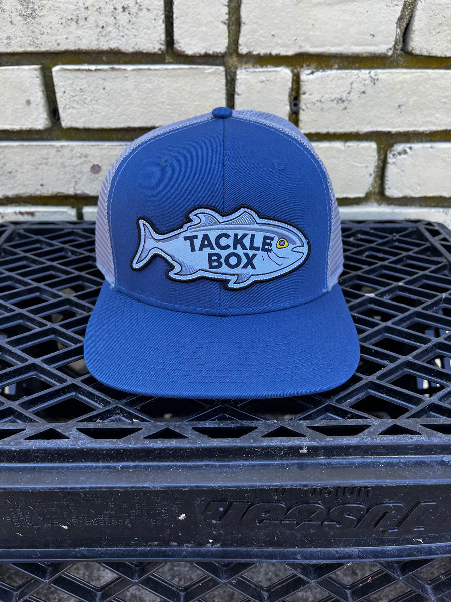 Tackle Box Retro Fish Hat - Blue / Grey