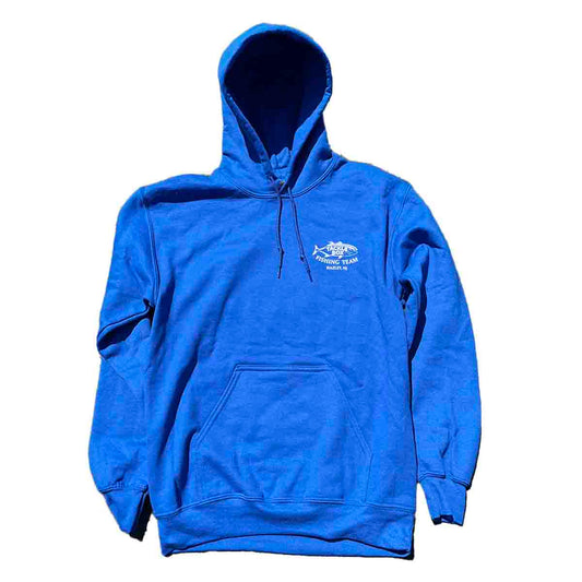 Tackle Box Hoodie Retro Logo - Blue