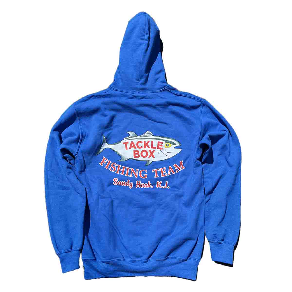 Tackle Box Hoodie Retro Logo - Blue