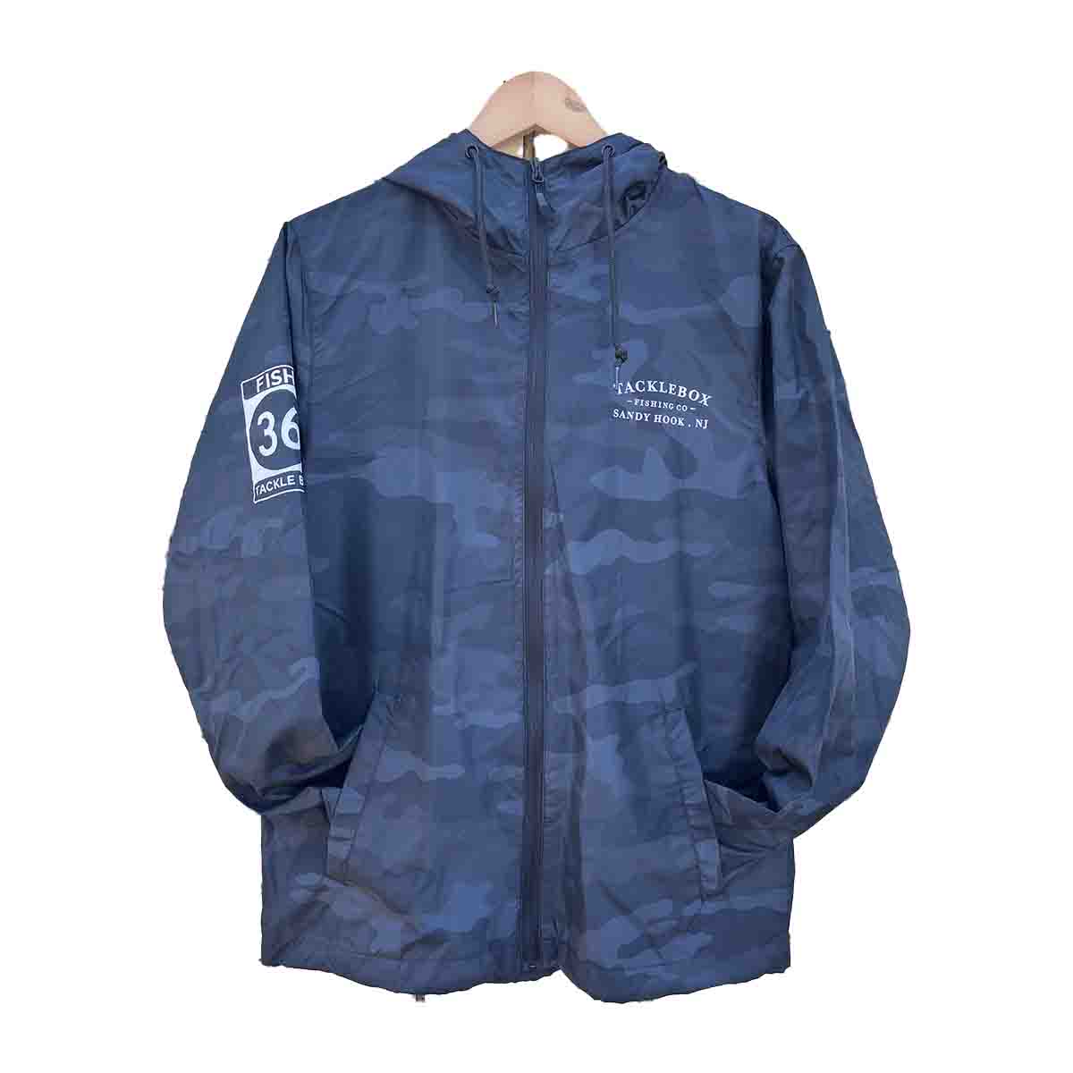 Tackle Box Fish 36 Windbreaker - Black Camo