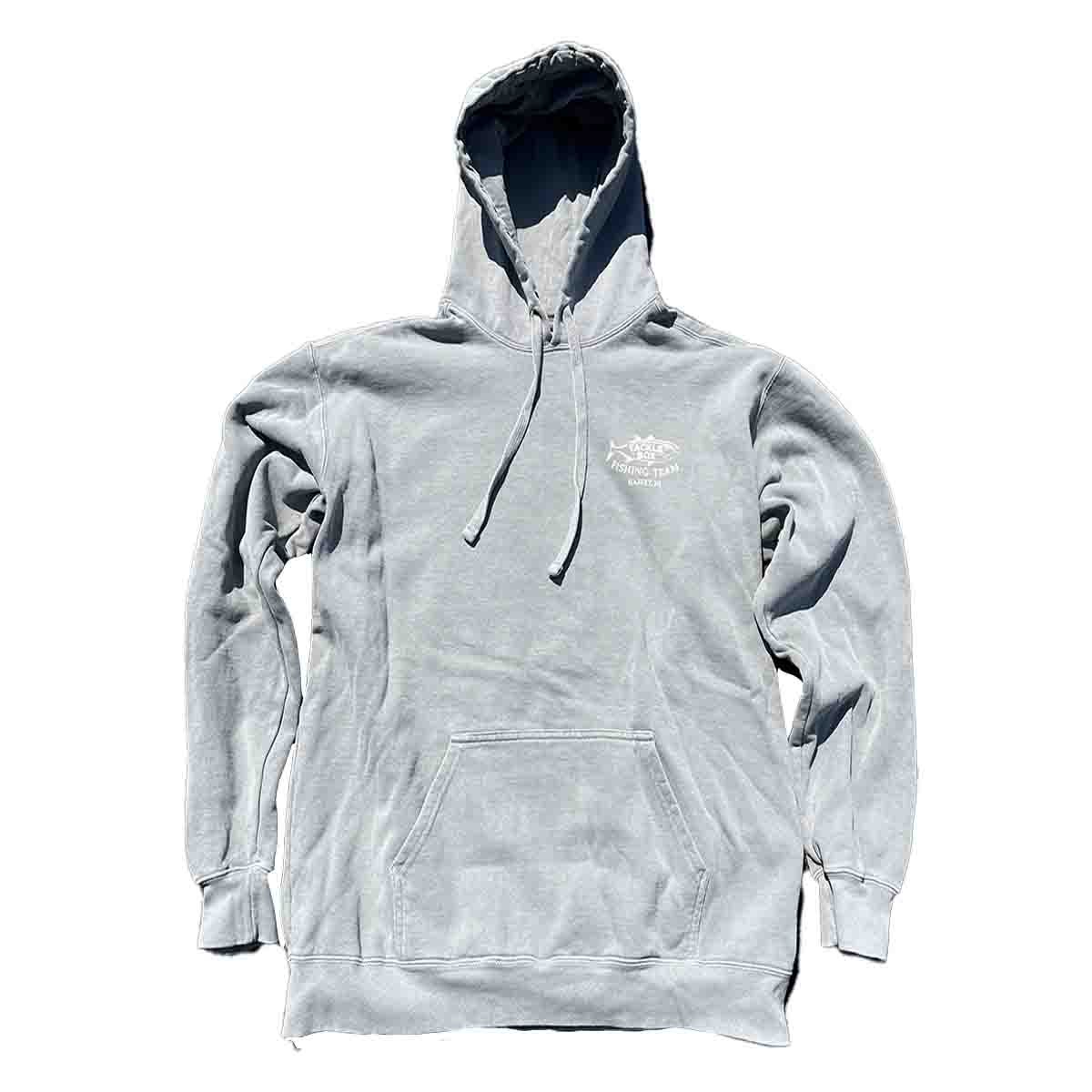 Tackle Box Hoodie Retro Logo - Grey