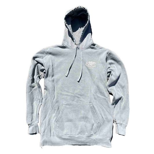 Tackle Box Hoodie Retro Logo - Grey