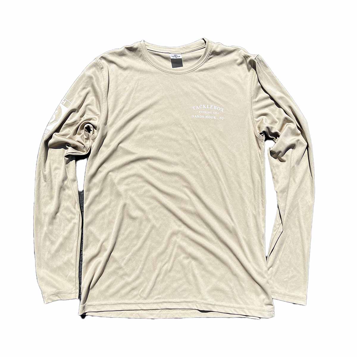Tackle Box Fish 36 SPF Long Sleeve Tee - Sand