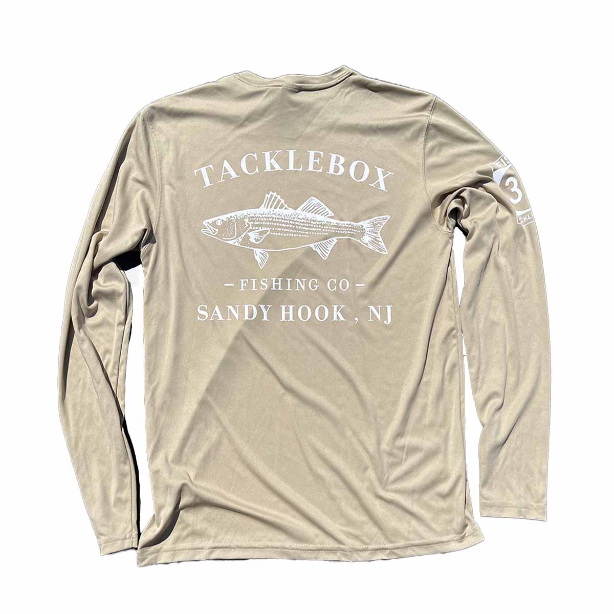 Tackle Box Fish 36 SPF Long Sleeve Tee - Sand